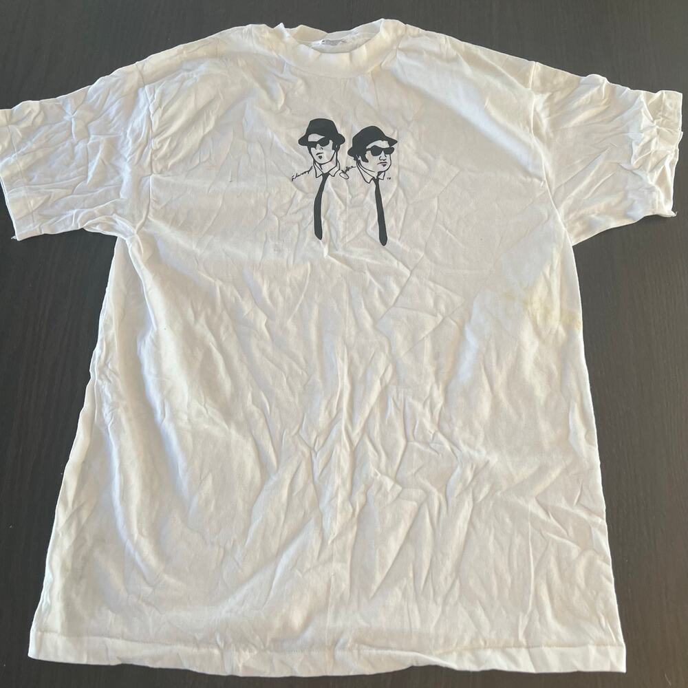 NOS Vintage 90s Single Stitch Blues Brothers House Of Blues Harvard T-shirt Lrg